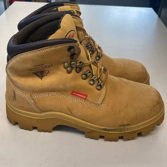 Herman Survivors Waterproof‎ Breaker Work Boot Men's Size 6 Wheat - Picture 4 of 8